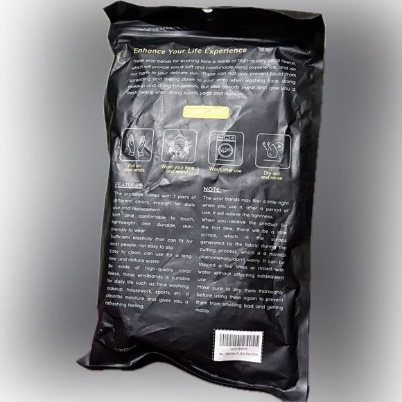 Microfiber wrist cloths for face washing  new in package  - Picture 2 of 6